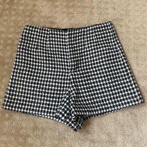 Zara Structured High-Waisted Shorts